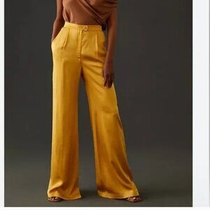 Anthropologie Satin Trouser